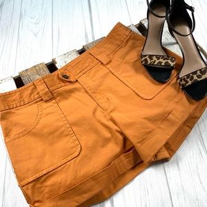 Banana Republic Ryan Fit Orange Coral Shorts